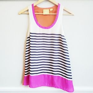 Anthropology Maeve Striped Racerback Flowy Tank Top - Size XS